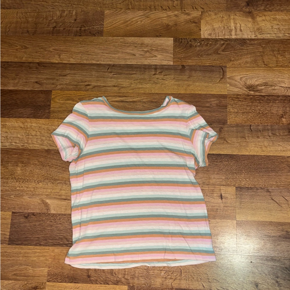 American Eagle Outfitters Striped Top - Pink, Green, White